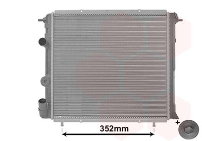 VAN WEZEL Радиатор, охлаждение двигателя 43002053